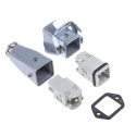 EPIC Heavy Duty Power Connector 4 Way 10A 250V M25 Thread Base with Inserts x 2 H-A Series 10423500+10431000+10432000+194