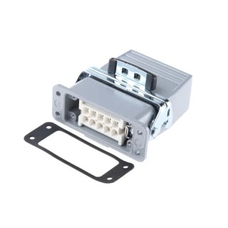 EPIC Heavy Duty Power Connector 10 Way 10A 440V Kit Contents: Base, Gland, Inserts x 2 H-A 10440100+10441100+10442000+194