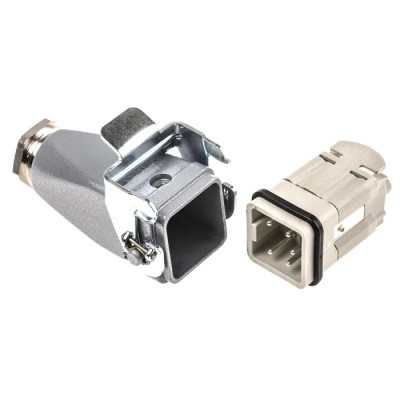 EPIC Heavy Duty Power Connector Kit H-A Series, 4 Way, 10A, 250V, M20 Thread, Inserts x 2 and 10431000+10432000+19426500+194