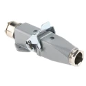 EPIC Heavy Duty Power Connector, 3 Way, 10A, 600V, Kit with Gland, Base, Inserts x 2 19426500+10424500+10420000+10421000+