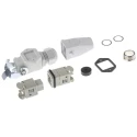 EPIC Heavy Duty Power Connector Kit Contents Base, Gland, Inserts x 2, H-A Series 3 Way 10A 10420000+10421000+19421900+194
