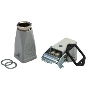 EPIC Heavy Duty Power Connector 3 Way 10A 600V Kit with Base, Gland, and 2 Inserts 10420000+10421000+10423000+194