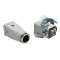 EPIC Heavy Duty Power Connector 3 Way 10A 600V Kit with Base, Gland, and 2 Inserts 10420000+10421000+10423000+194