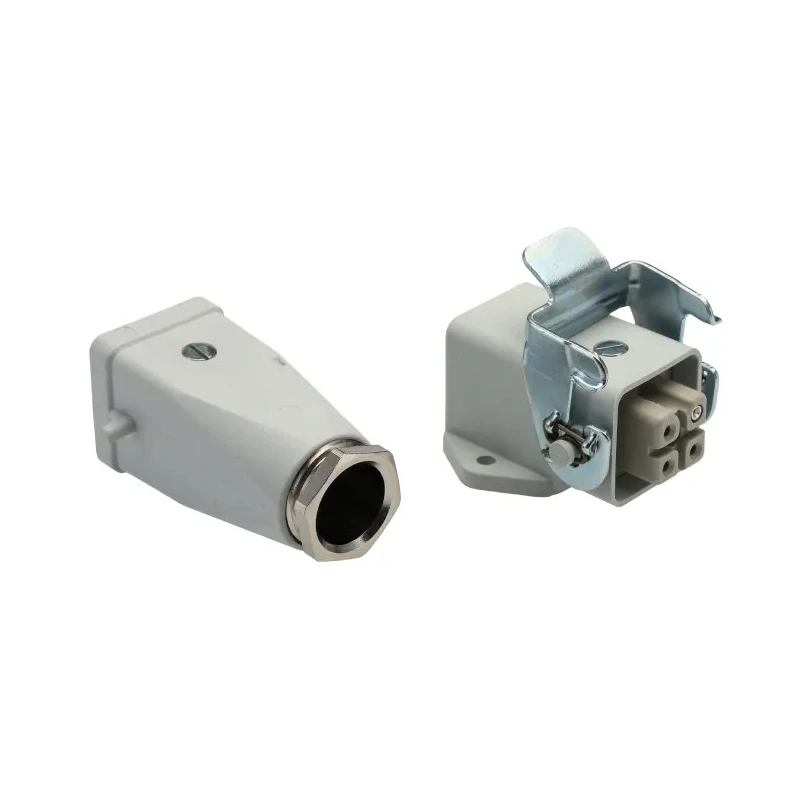 EPIC Heavy Duty Power Connector 3 Way 10A 600V Kit with Base, Gland, and 2 Inserts 10420000+10421000+10423000+194