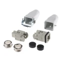 EPIC Heavy Duty Power Connector 3 Way 10A 600V with Inserts x 2 and Hood 10420000+10421000+19426000+194