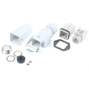 EPIC Heavy Duty Power Connector Kit, 4 Way, 10A, 250V, Series H-A, Base, Inserts x 2, Gland 10431000+10432000+19421900+194