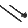HellermannTyton Releasable Cable Tie, Black Polyamide 66, 200 mm Length x 4.7 mm Width, Tensile 115-40200 REZ200-PA66-BK