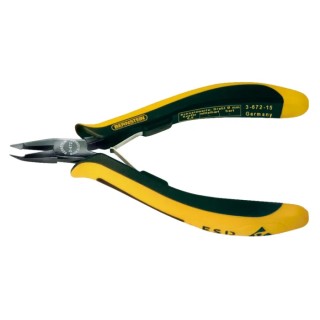 Bernstein ESD Flush Oblique Cutter 130mm Anti Slide Grip ESD Safe Precision Cutting 3-672-15