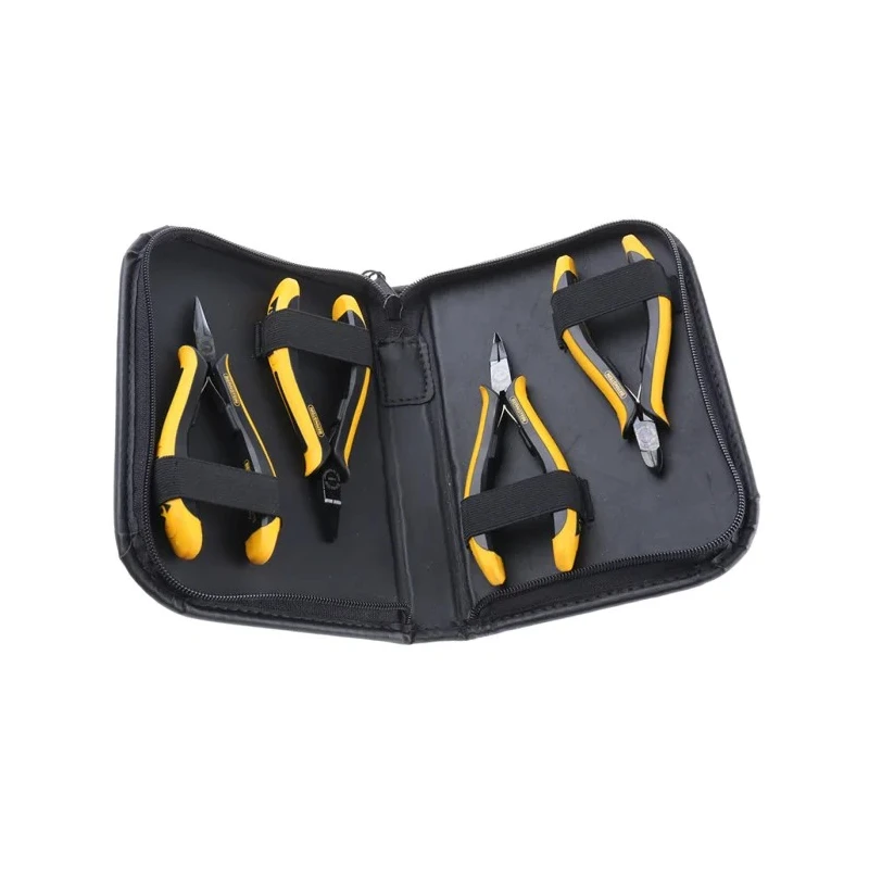 Bernstein 4-Piece Euroline-Conductive Set of Plier, Cutters, Flat Nose Pliers, Long Nose Pliers 3-680