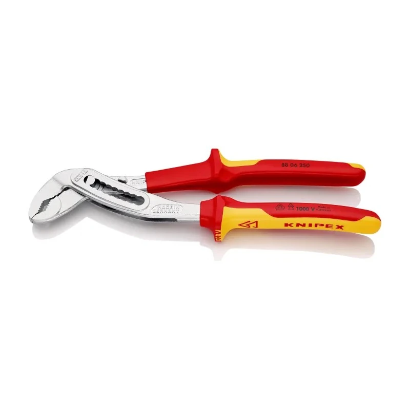 Knipex Alligator® Water Pump Plier 250mm Overall Length, 46mm Jaw, 1000V Insulated VDE Certified 88 06 250