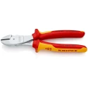 Knipex VDE 1000V Approved Diagonal Side Cutter, Bi-Metal Handle, 200mm 74 06 200