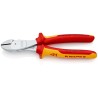 Knipex VDE 1000V Approved Diagonal Side Cutter, Bi-Metal Handle, 200mm 74 06 200