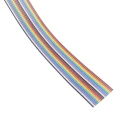 3M 3302 Series Flat Cable, Stranded, 1.27 mm Pitch, 20 Conductors, 30.48 m Length, 300V, VW-1 Flame Rated 3302-20 100FT