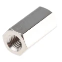 Essentra Brass Hexagonal Standoff M3 Thread Size, 10 mm Length, Nickel Finish 301310040050