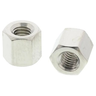 Essentra Brass Hexagonal Standoff M3 Thread Size, 5 mm Body Length, Nickel Finish 301305040050