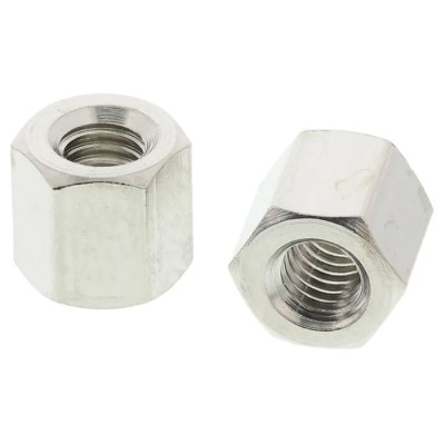 Essentra Brass Hexagonal Standoff M3 Thread Size, 5 mm Body Length, Nickel Finish 301305040050