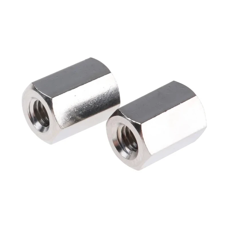 Essentra Brass Hex Standoff M4 Thread Size, 10 mm Length, Nickel Finish 301410040050