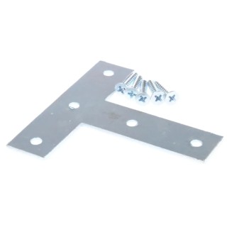 RS PRO Zinc Plated Steel Bracket 5 Hole T-Shape 76 mm x 76 mm x 19 mm 397-5008