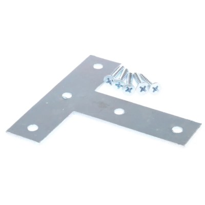 RS PRO Zinc Plated Steel Bracket 5 Hole T-Shape 76 mm x 76 mm x 19 mm 397-5008
