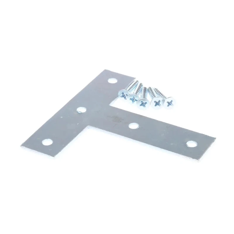 RS PRO Zinc Plated Steel Bracket 5 Hole T-Shape 76 mm x 76 mm x 19 mm 397-5008