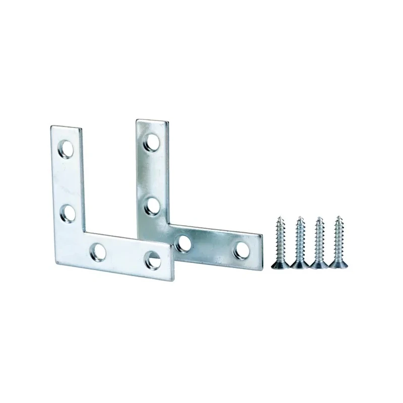 RS PRO Zinc Plated Steel Bracket 4 Hole 50 mm x 50 mm x 13 mm 397-4976