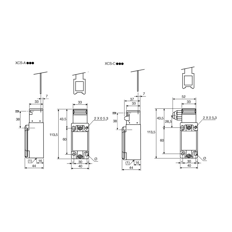 Telemecanique Sensors Safety Interlock Switch, Keyed Actuator Included, Zinc Alloy Housing, IP67, 240V AC, 6A, XCSA701