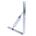RS PRO Steel Enclosure Accessory 200x250mm L-Shaped Angle Bracket Zinc Plated Steel 25mm Width 397-4982