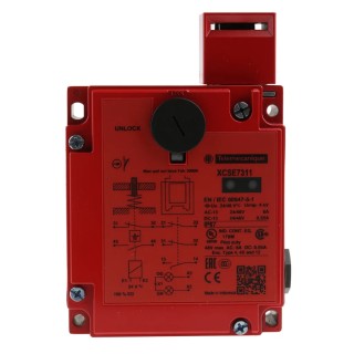 Telemecanique Sensors XCS-E Series Safety Switch with Power to Unlock Actuator, IP67, Zamak Housing, 24V ac/dc XCSE7311