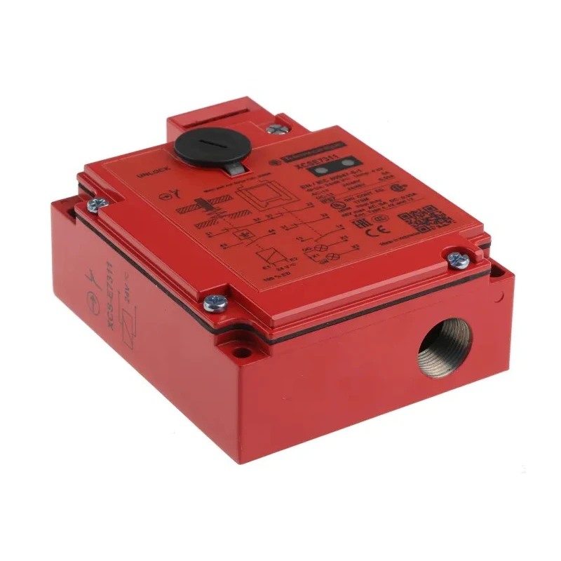 Telemecanique Sensors XCS-E Series Safety Switch with Power to Unlock Actuator, IP67, Zamak Housing, 24V ac/dc XCSE7311