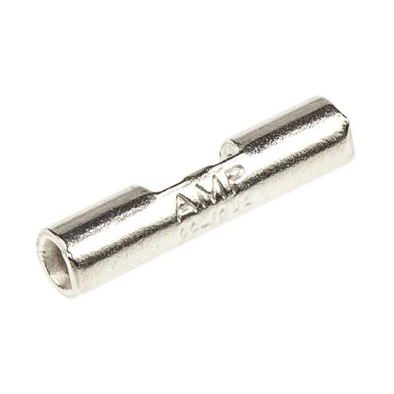 TE Connectivity STRATO-THERM Uninsulated Nickel Plated Copper Strap Butt Splice Connector 16 AWG 322822