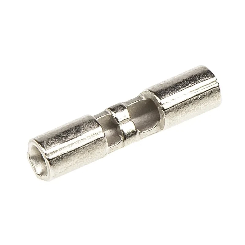 TE Connectivity STRATO-THERM Uninsulated Nickel Plated Copper Strap Butt Splice Connector 16 AWG 322822