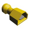 RS PRO Ultra-Fast .250 Yellow Insulated Male Spade Connector Crimp 6.3 x 0.8 mm Tab Size 12 AWG to 10 AWG 4-521098-2