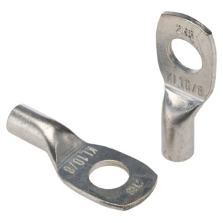 Klauke Tubular Cable Lugs Copper Non-Insulated M8 Stud Size 4.5mm Inner Diameter 15mm Outer Diameter 35mm Length 2R8