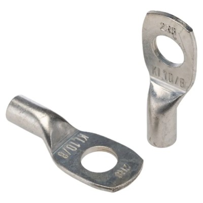 Klauke Tubular Cable Lugs Copper Non-Insulated M8 Stud Size 4.5mm Inner Diameter 15mm Outer Diameter 35mm Length 2R8