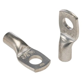 Klauke Tubular Copper Cable Lugs Standard Version with/without Viewing Hole Non-insulated Lug M6 Stud Size 1R6