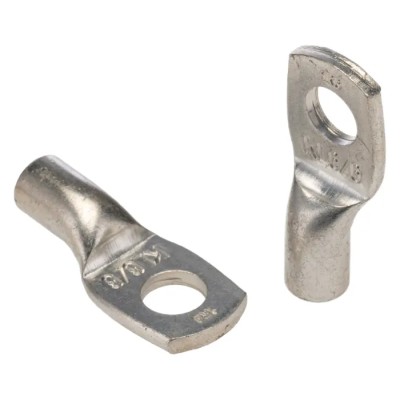 Klauke Tubular Copper Cable Lugs Standard Version with/without Viewing Hole Non-insulated Lug M6 Stud Size 1R6