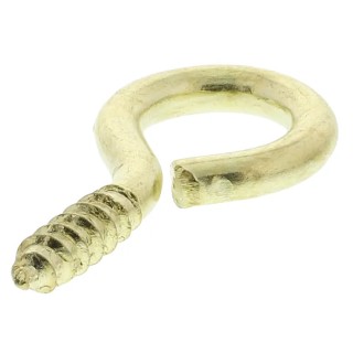 RS PRO Steel Brass Plated J Hook 20mm Overall Length, 6mm Eye Inside Diameter 397-5446