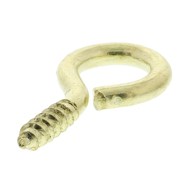 RS PRO Steel Brass Plated J Hook 20mm Overall Length, 6mm Eye Inside Diameter 397-5446
