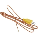 Fluke K Wire Bead Temperature Probe, 1.01mm Length, 34.9mm Diameter, 260°C Max, 990mm Cable Length 80PK-1