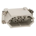 EPIC Heavy Duty Power Connector Insert, 10A Current Rating, 15 Contacts, Cable Mount, Silver Plated Copper Alloy 11.2550