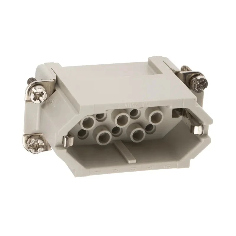 EPIC Heavy Duty Power Connector Insert, 10A Current Rating, 15 Contacts, Cable Mount, Silver Plated Copper Alloy 11.2550