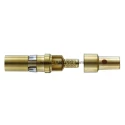 HARTING Han Coaxial Male Coaxial Contact 50A Copper Alloy Gold Plating for Heavy Duty Power Connector 09140006121