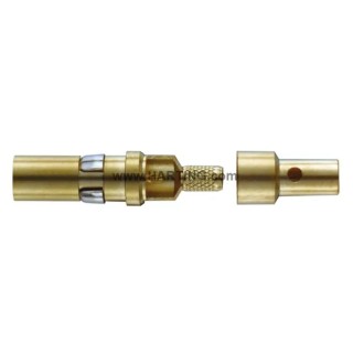 HARTING Han Coaxial Male Coaxial Contact 50A Copper Alloy Gold Plating for Heavy Duty Power Connector 09140006121