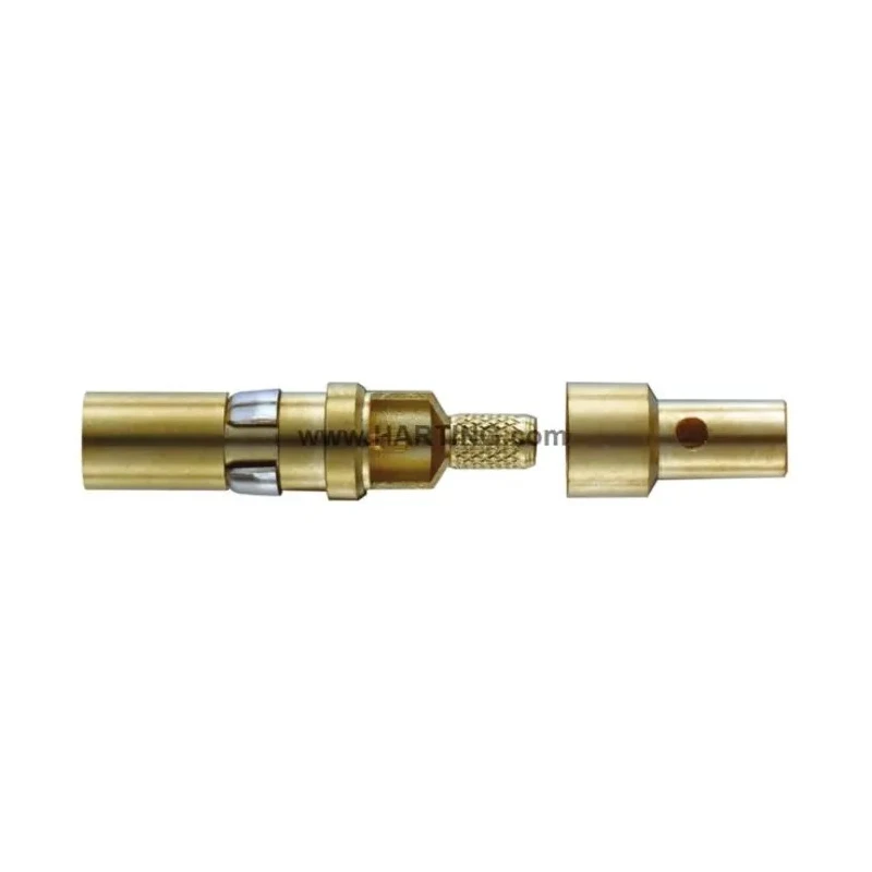 HARTING Han Coaxial Male Coaxial Contact 50A Copper Alloy Gold Plating for Heavy Duty Power Connector 09140006121