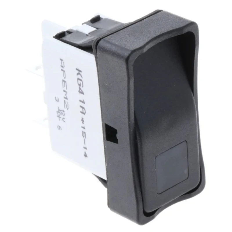 APEM Illuminated DPST On-Off On-Off Rocker Switch Panel 15A, 24V DC, 250V AC Thermoplastic Housing IP65 KG412A2XEA26X3