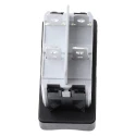 APEM Illuminated DPST On-Off On-Off Rocker Switch Panel 15A, 24V DC, 250V AC Thermoplastic Housing IP65 KG412A2XEA26X3