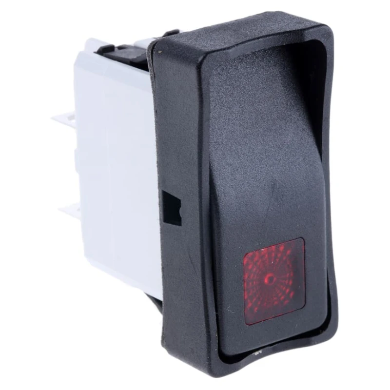 APEM Illuminated DPST On-Off On-Off Rocker Switch Panel, Thermoplastic Housing, IP65, 15A, 24V DC, 250V AC KG412A2XDA26X6