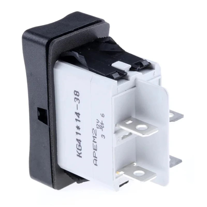 APEM Illuminated DPST On-Off On-Off Rocker Switch Panel, Thermoplastic Housing, IP65, 15A, 24V DC, 250V AC KG412A2XDA26X6