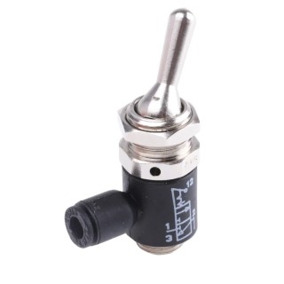 Legris Toggle Lever Pneumatic Manual Control Valve G 1/8, 3/2 Function, Brass/Nylon Body, 10 Bar Operating 7800 04 10