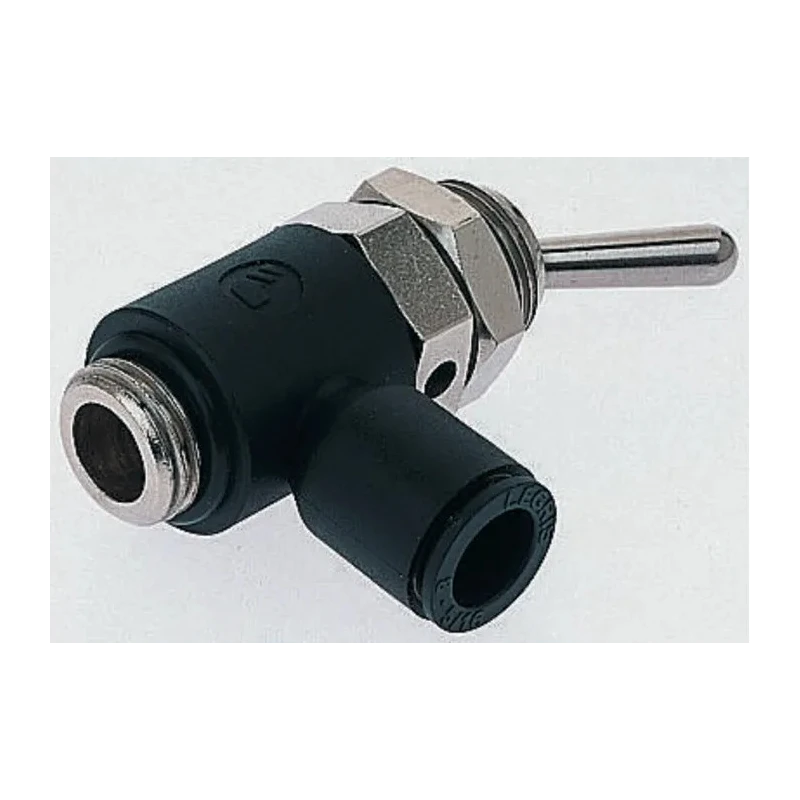 Legris Toggle Lever Pneumatic Manual Control Valve 7800 Series, 3/2 Function, G 1/4 Push-in Ports, Brass Nylon 7800 06 13